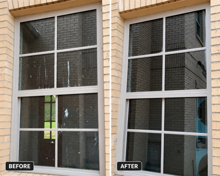 before and after window cleaning San Clemente
